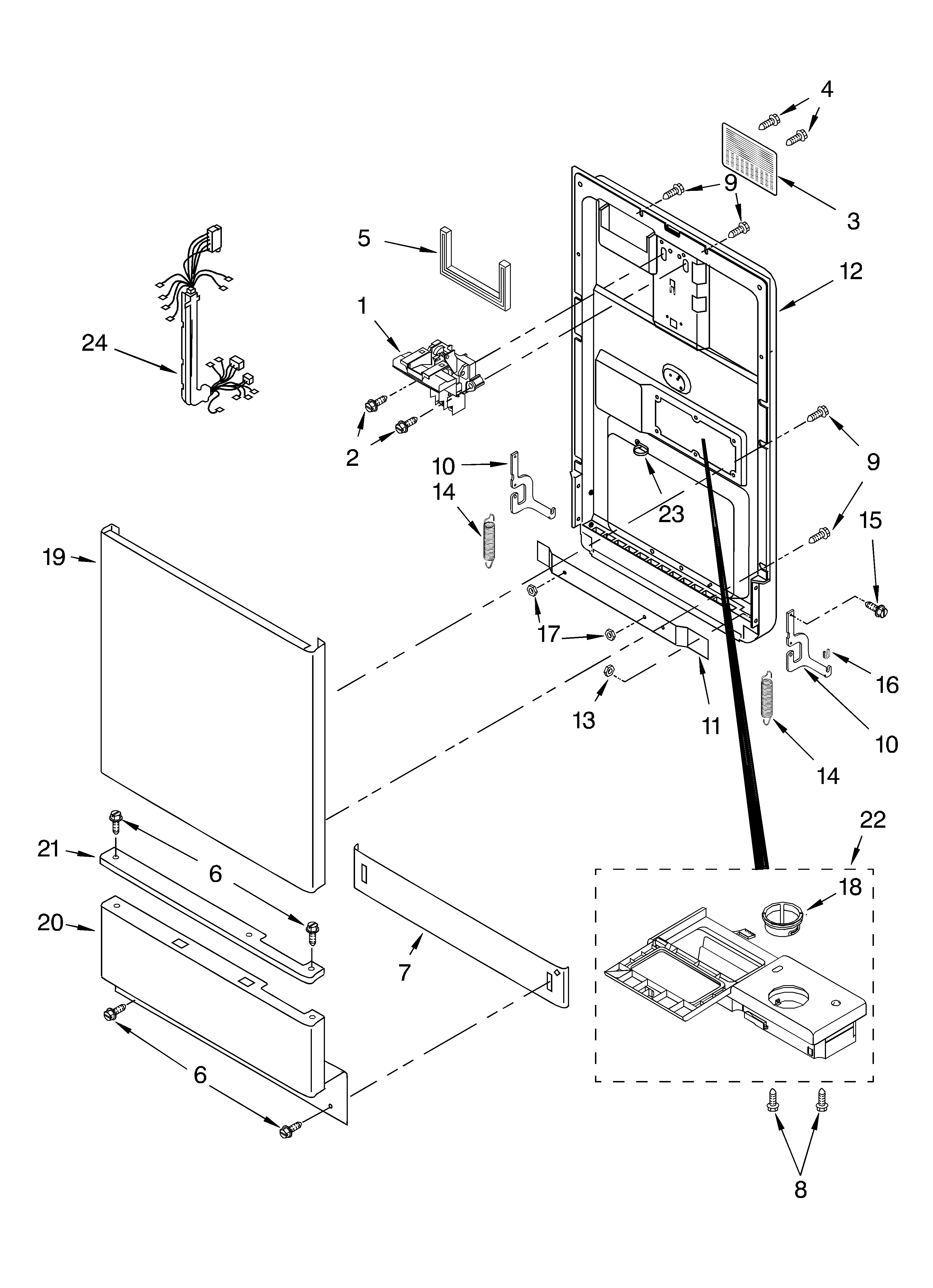 DOOR AND TOE PANEL PARTS