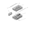 Whirlpool DU018DWLB0 dishrack parts, optional parts (not included) diagram