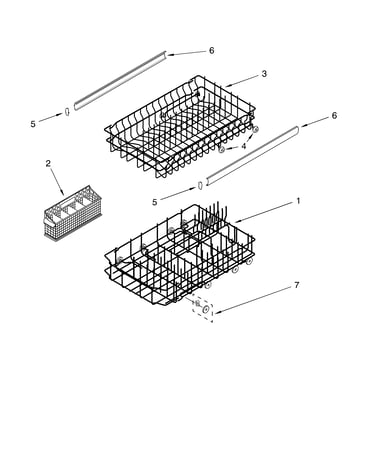 Dishrack parts, optional parts (not included)