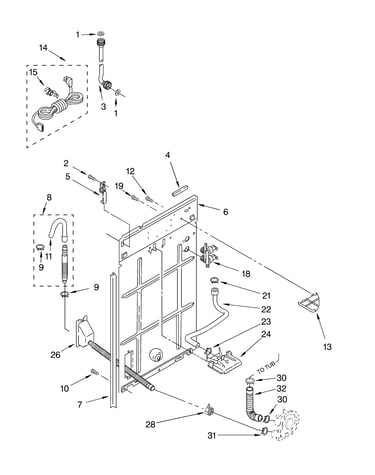 Rear panel parts