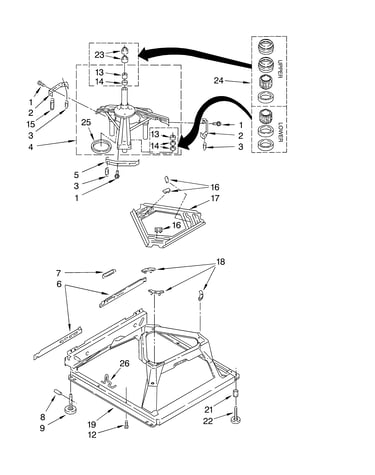 Machine base parts