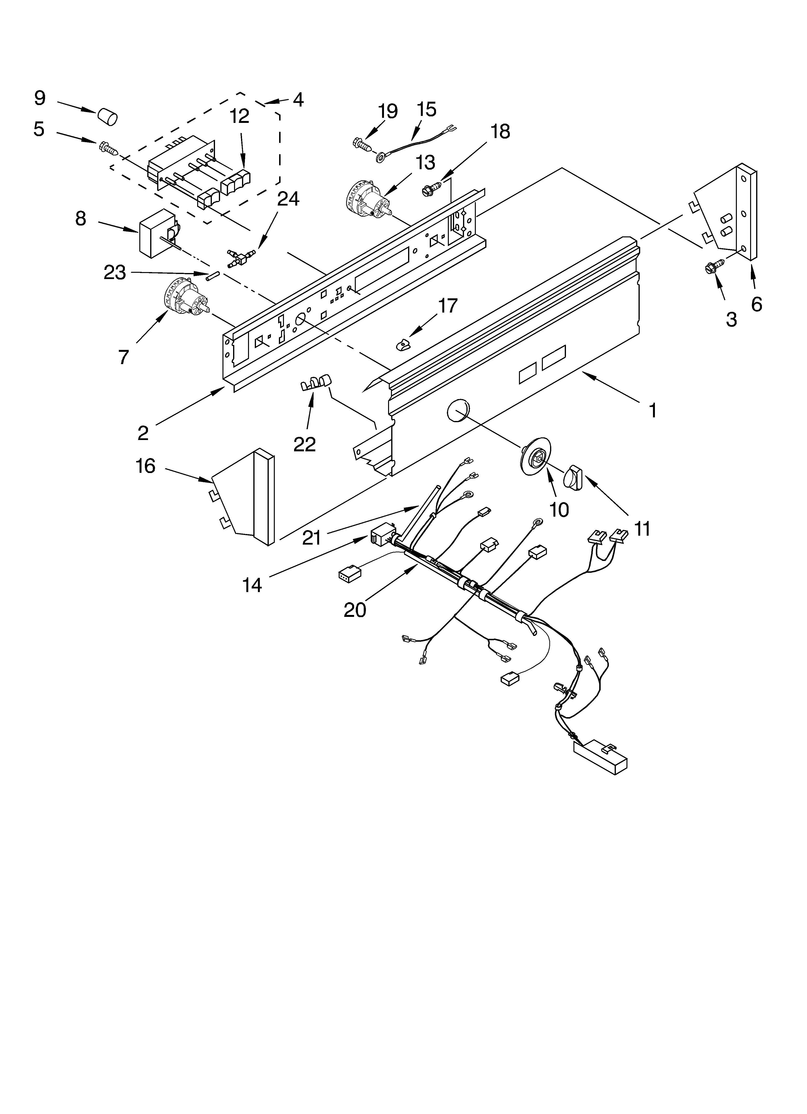 Control panel parts