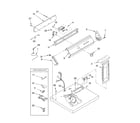 Whirlpool GCEM2990MQ0 top and console parts diagram