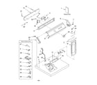 Whirlpool GCGM2991MQ0 top and console parts diagram