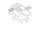 Whirlpool GR460LXLB0 drawer & broiler parts, miscellaneous parts diagram