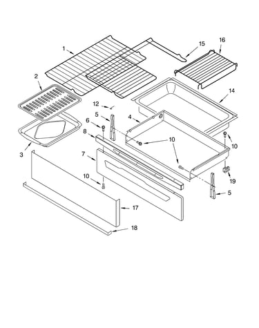 Drawer & broiler parts