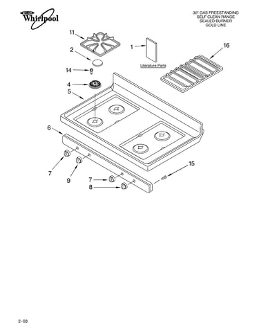Cooktop parts