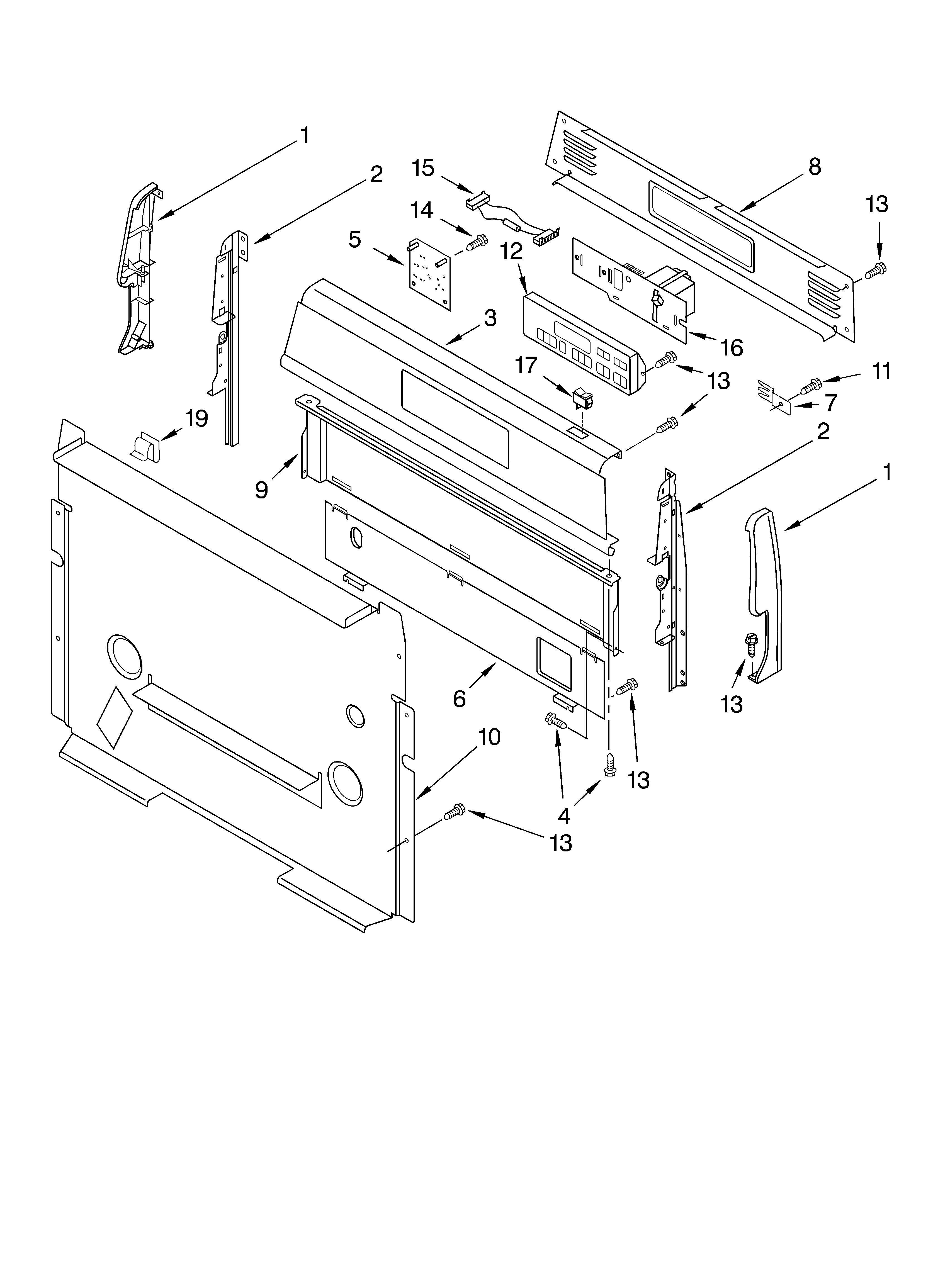 Control panel parts