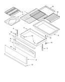 Drawer & broiler parts, miscellaneous parts
