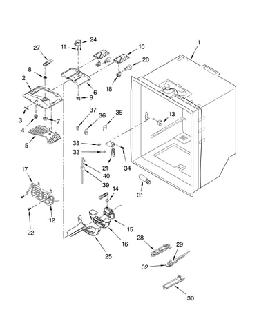 Refrigerator liner parts
