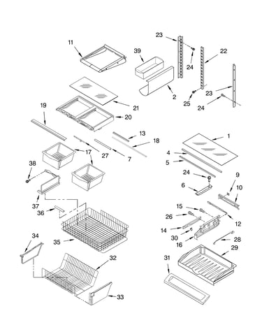 Shelf parts