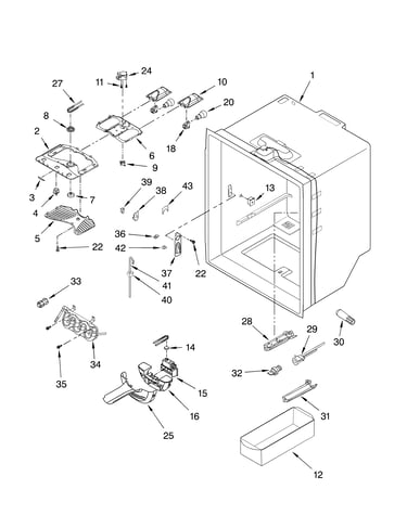 Refrigerator liner parts