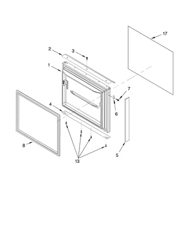 Freezer door parts, optional parts