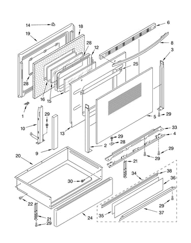 Door and drawer parts