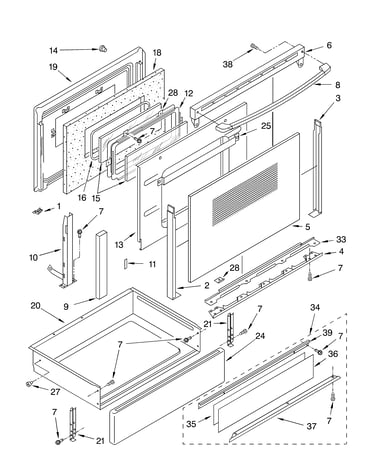 Door and drawer parts