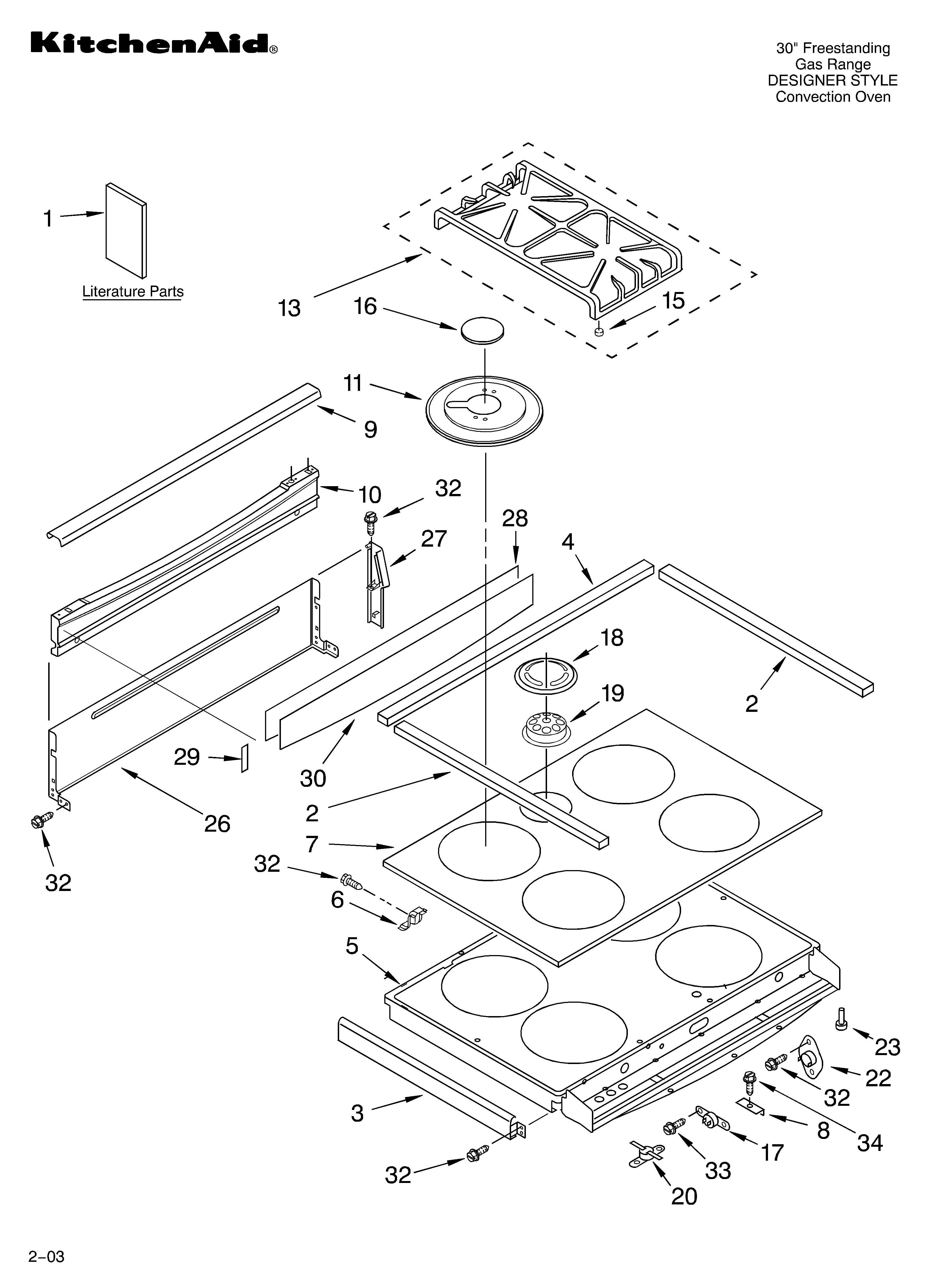 Cooktop parts