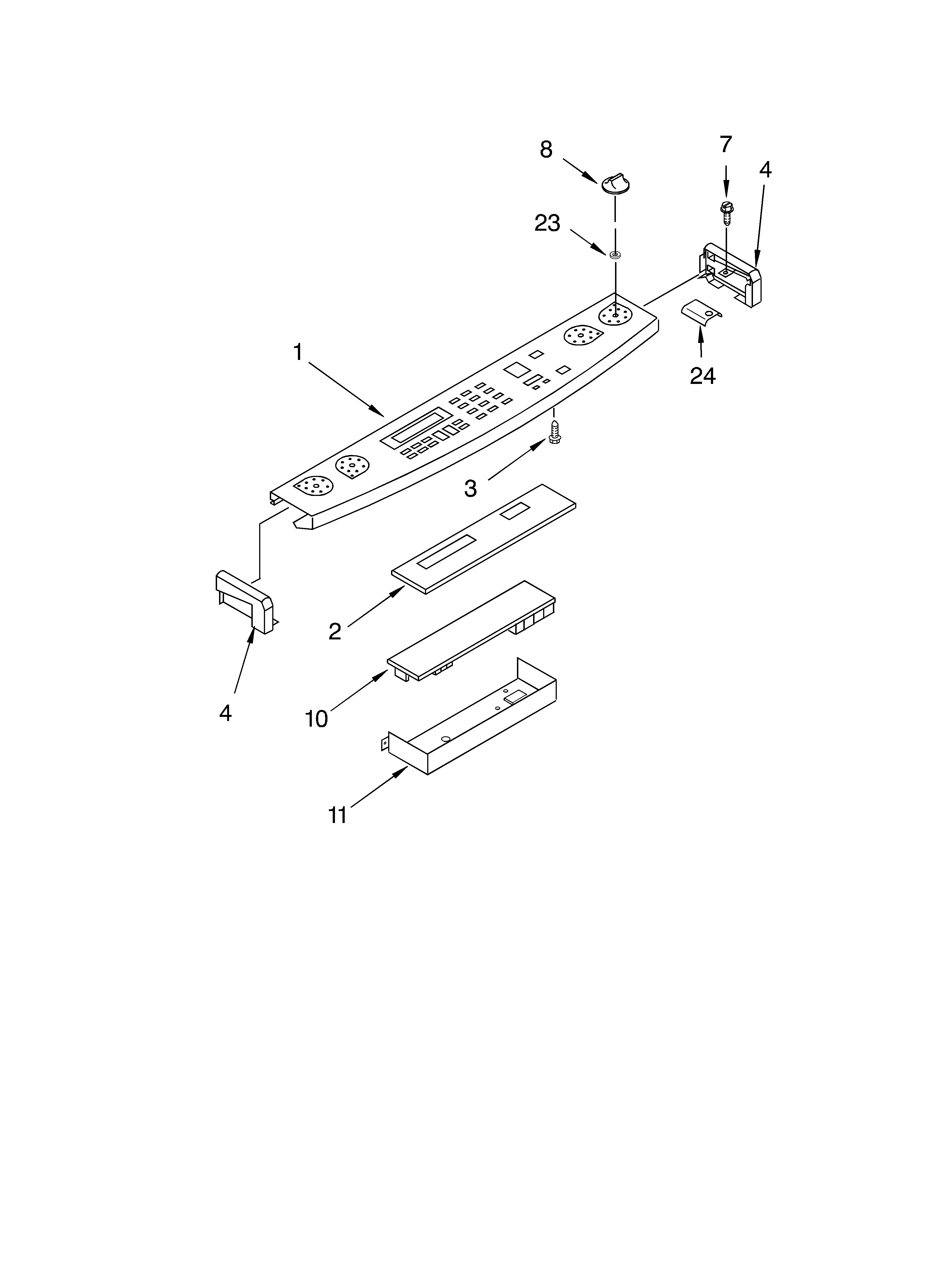 Control panel parts