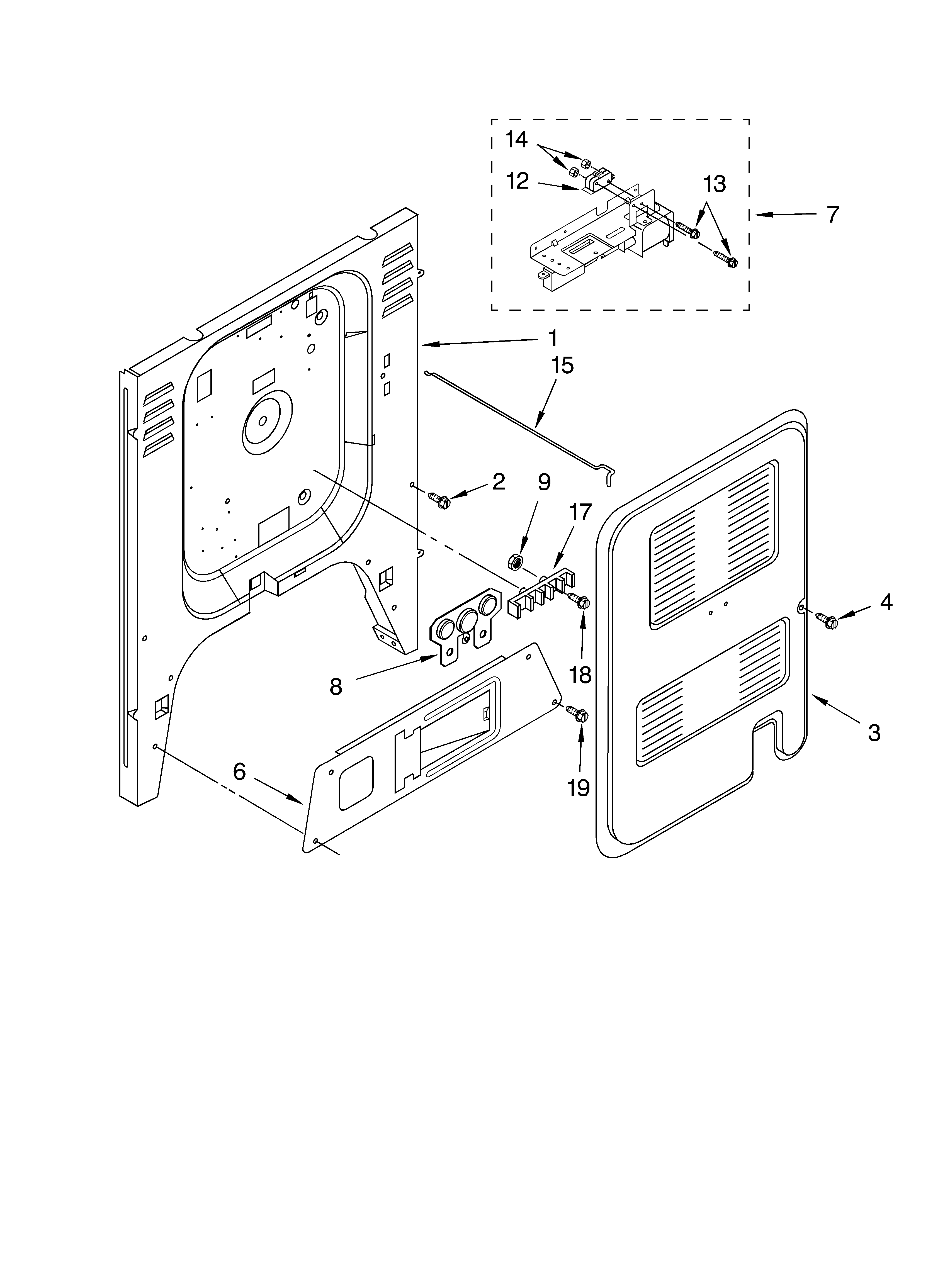 Rear chassis parts, miscellaneous parts