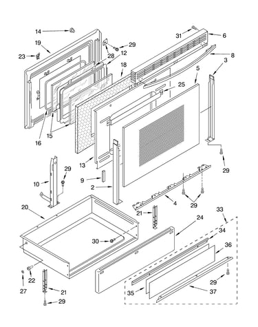 Door and drawer parts