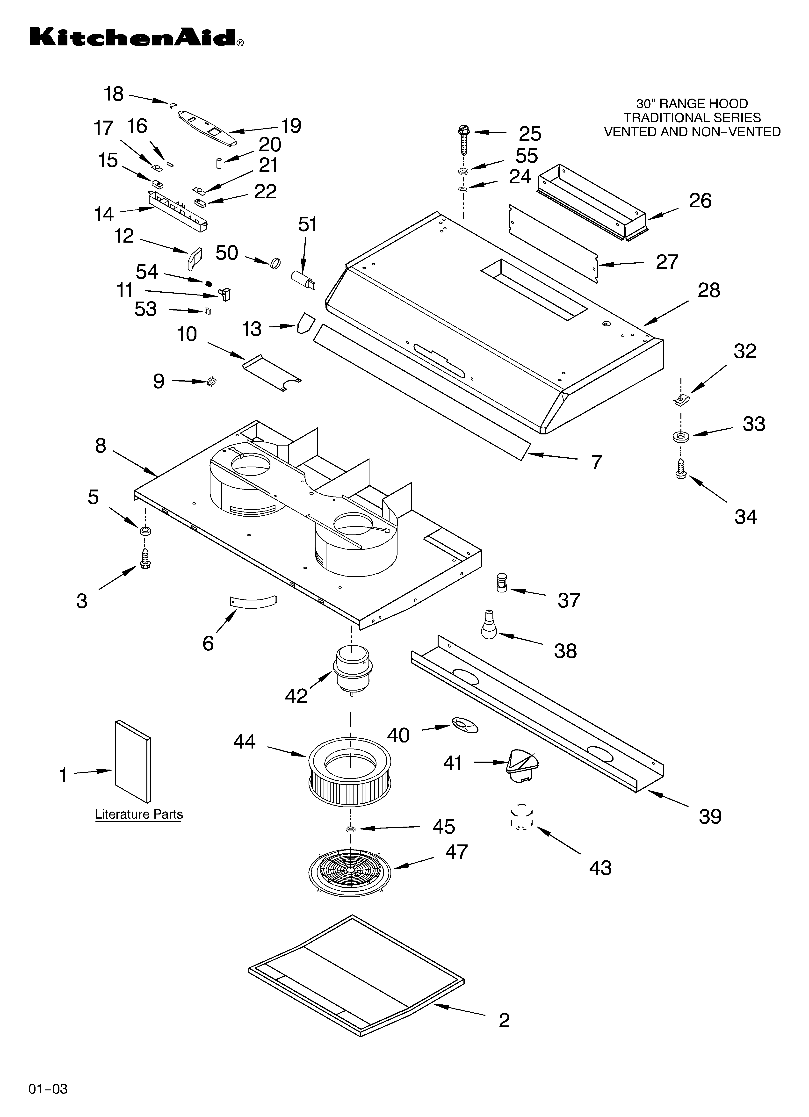 RANGE HOOD PARTS