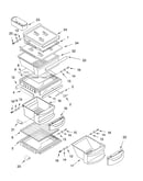 Refrigerator shelf parts