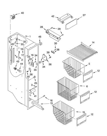Freezer liner parts