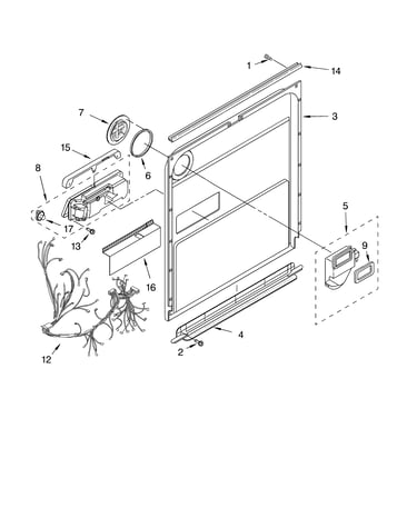Door and latch parts