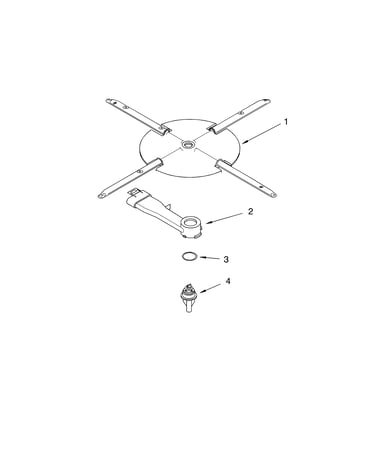 Lower washarm and strainer parts