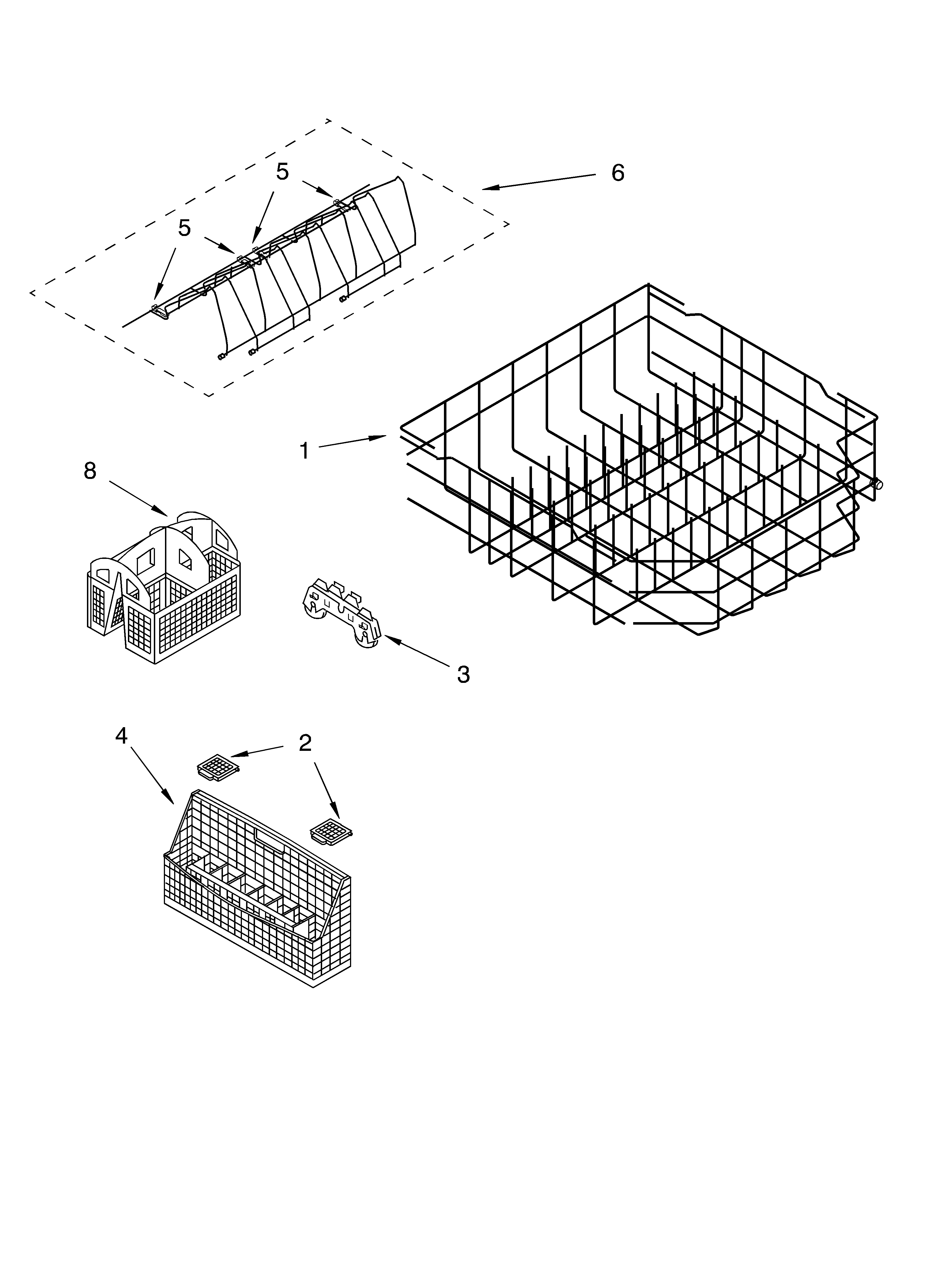 LOWER RACK PARTS