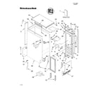 KitchenAid KUIS155HRS4 cabinet liner and door parts diagram