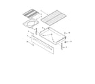 Whirlpool RF362BXKV1 drawer & broiler parts diagram