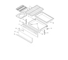 Whirlpool RF378LXKB1 drawer & broiler parts, miscellaneous parts diagram