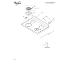 Whirlpool RF379LXKQ1 cooktop parts diagram