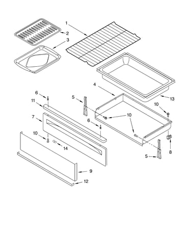Drawer & broiler parts
