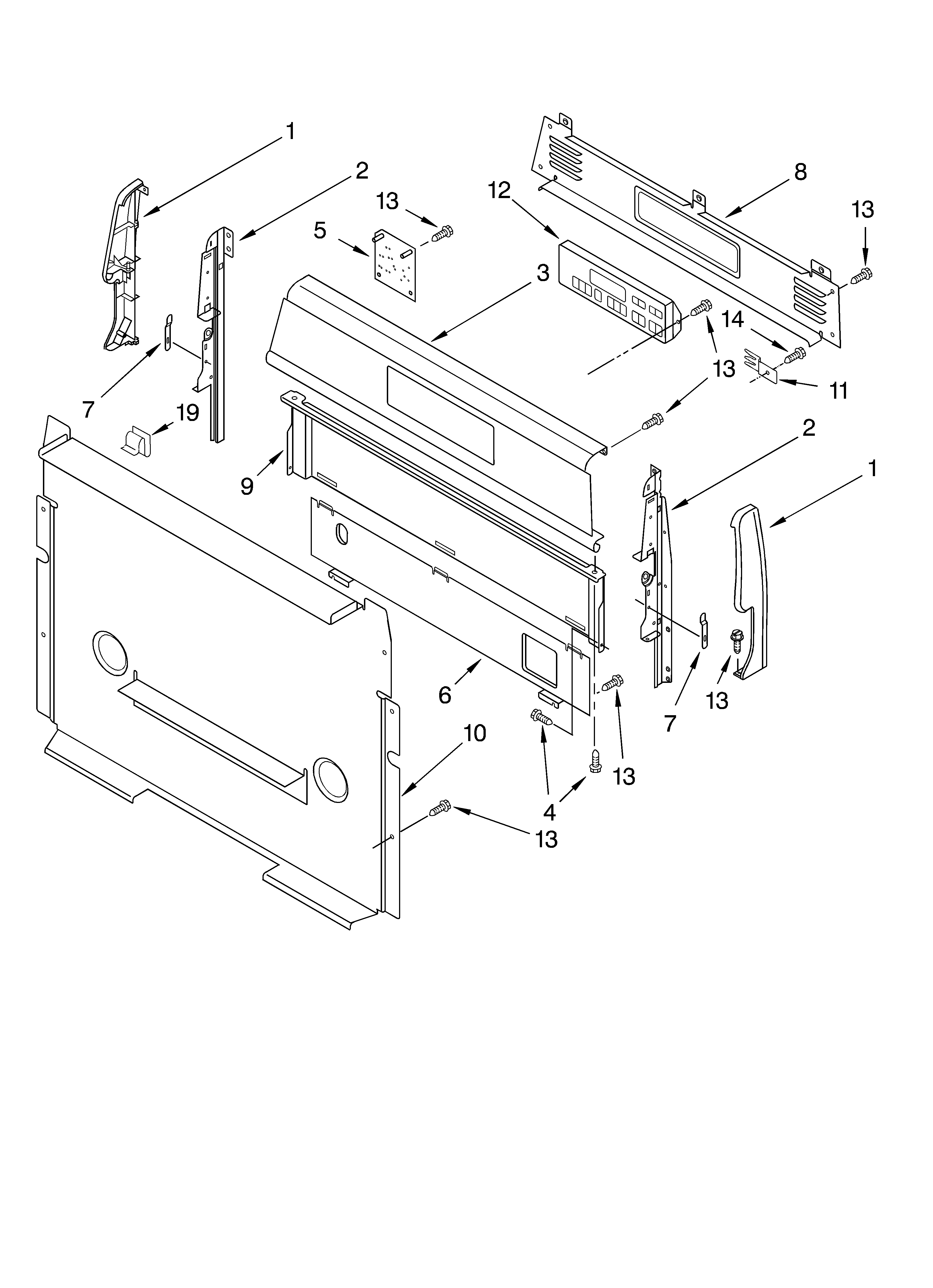 Control panel parts