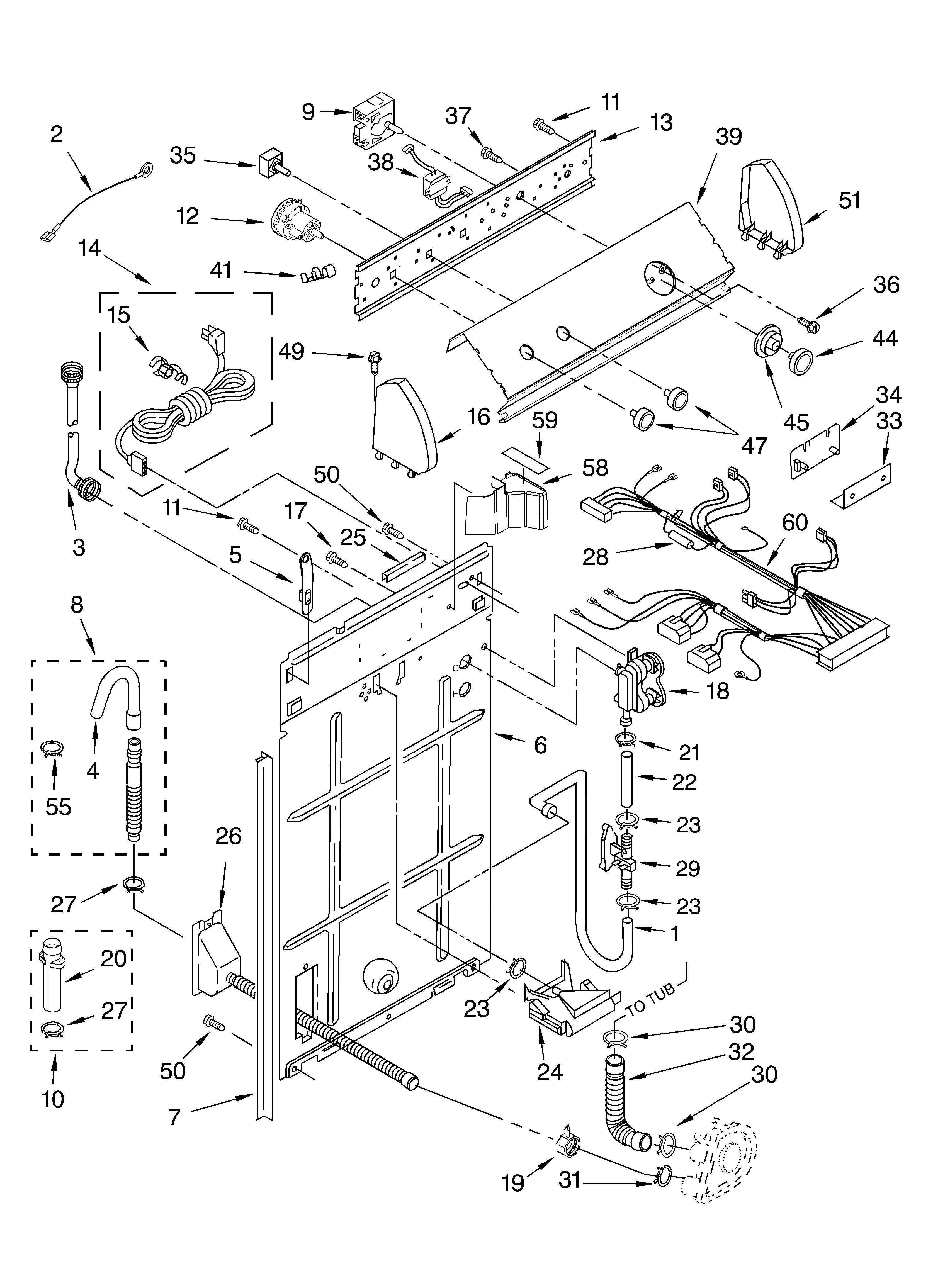 CONTROLS AND REAR PANEL PARTS