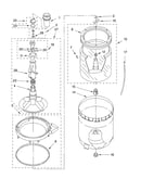 Agitator, basket and tub parts