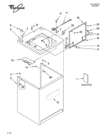 Top and cabinet parts