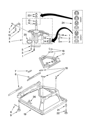 Machine base parts