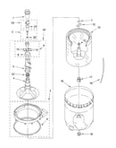 Agitator, basket and tub parts