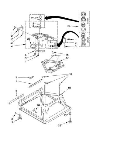 Machine base parts