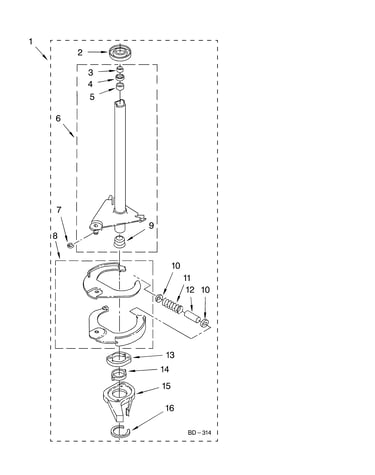 Brake and drive tube parts