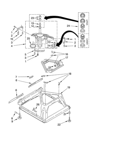 Machine base parts