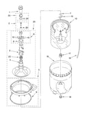 Agitator, basket and tub parts
