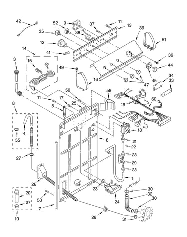Controls and rear panel parts