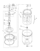 Agitator, basket and tub parts