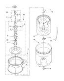 Agitator, basket and tub parts