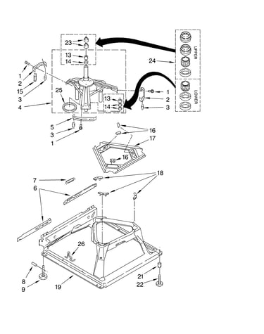 Machine base parts