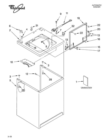 Top and cabinet parts