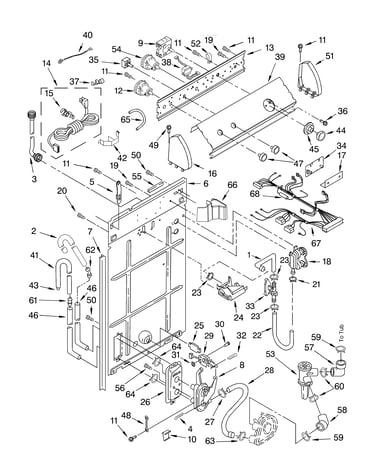 Controls and rear panel parts